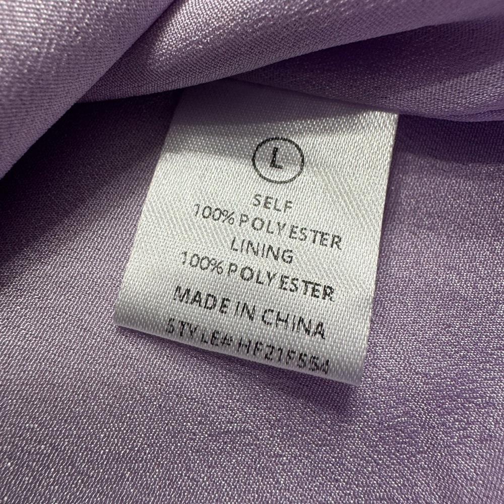 Hyfve Lavender Purple Sleeveless Belted Blazer Womens Size Large L - Picture 3 of 7